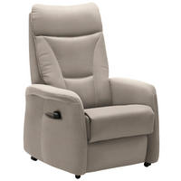 FERNSEHSESSEL in Mikrofaser Beige  - Beige/Schwarz, Konventionell, Textil (78/108/90cm) - Valdera