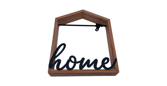 FOTORAHMEN 20/23,8/4 cm - Schwarz/Naturfarben, Trend, Holzwerkstoff/Metall (20/23,8/4cm) - Ambia Home