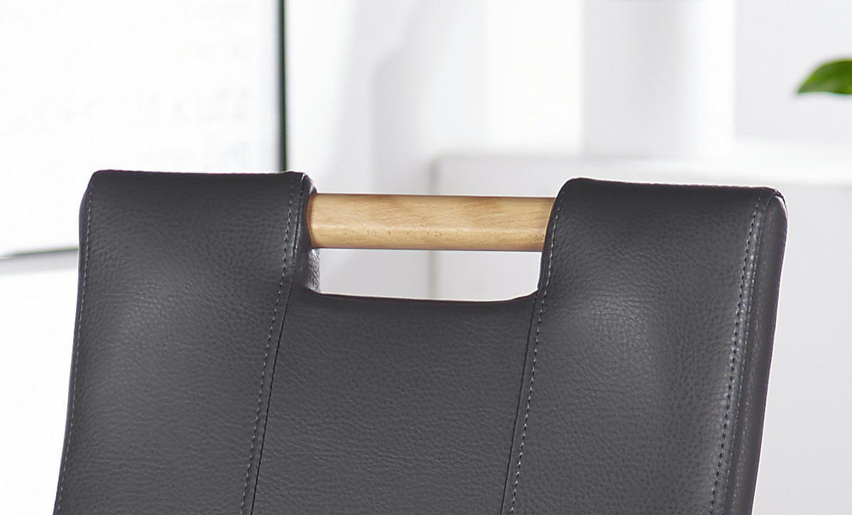 SZÉK fa, textil szürke, bükk  - bükk/szürke, Konventionell, textil/fa (47/100/64cm) - Cantus