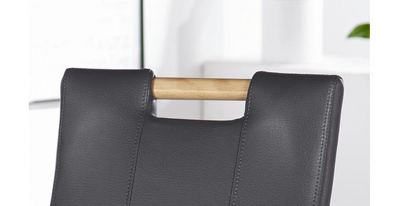 STUHL in Holz, Textil Grau, Buchefarben - Buchefarben/Grau, KONVENTIONELL, Holz/Textil (47/100/64cm) - Cantus