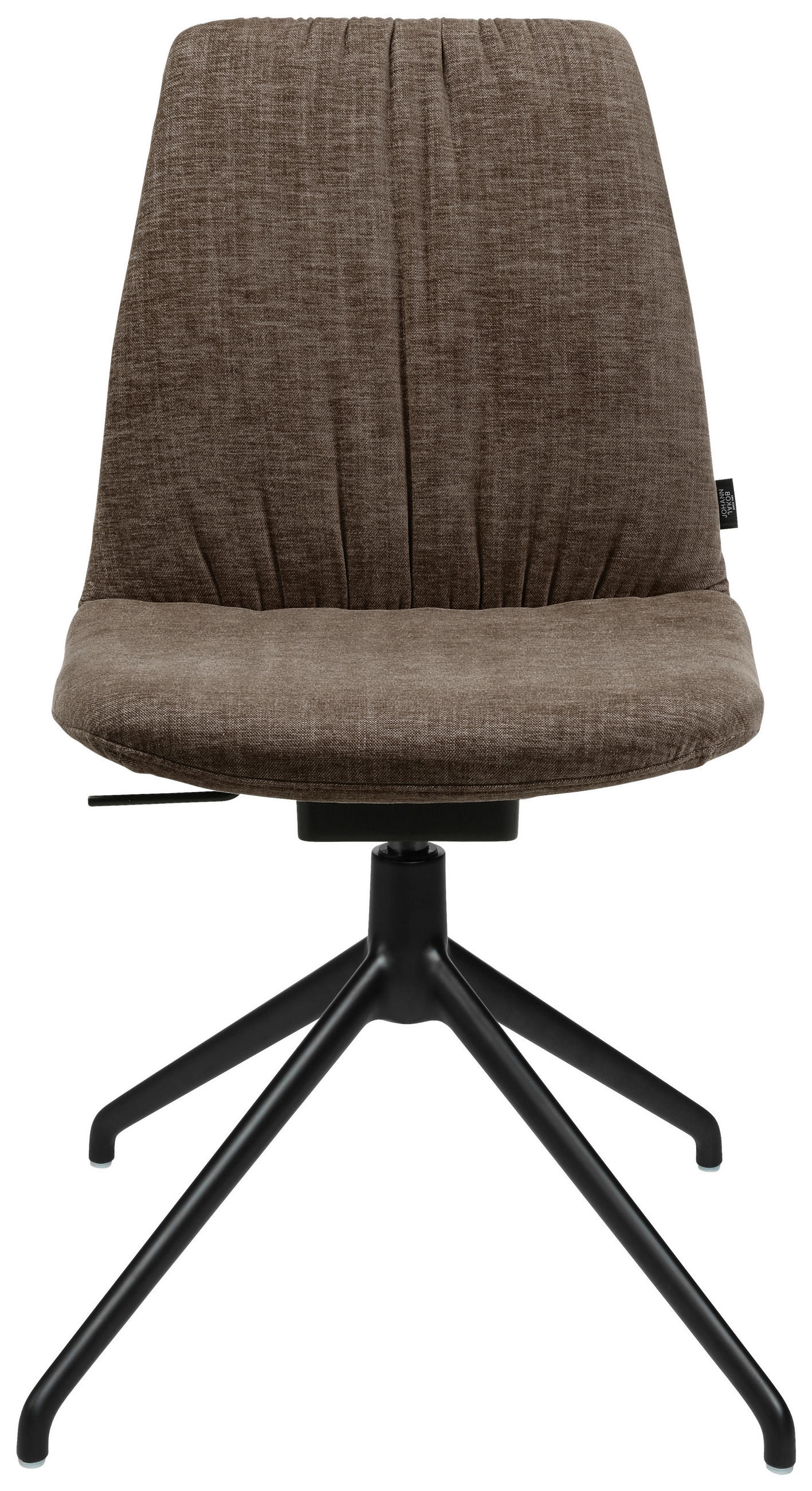 STUHL Flachgewebe Braun, Alufarben  - Alufarben/Braun, Design, Textil/Metall (46/85-88/55cm) - Johann Jakob