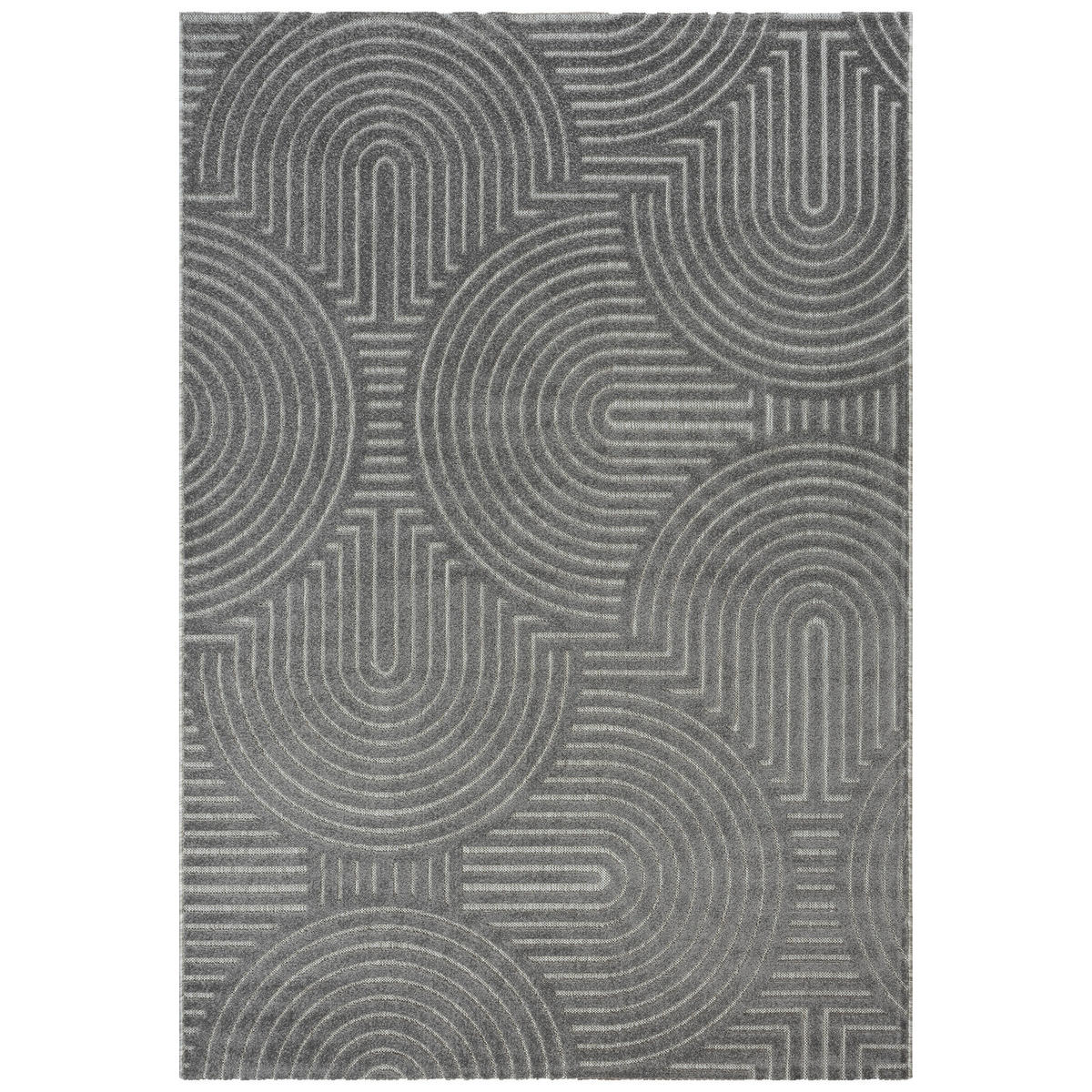 OUTDOORTEPPICH 140/200 cm Berlin Grau  - Grau, Basics, Kunststoff/Textil (140/200cm) - Novel