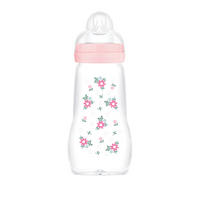 WEITHALSFLASCHE Feel Good 260 ml  - Altrosa, Basics, Glas (7.1/7.1/21.1cm) - MAM