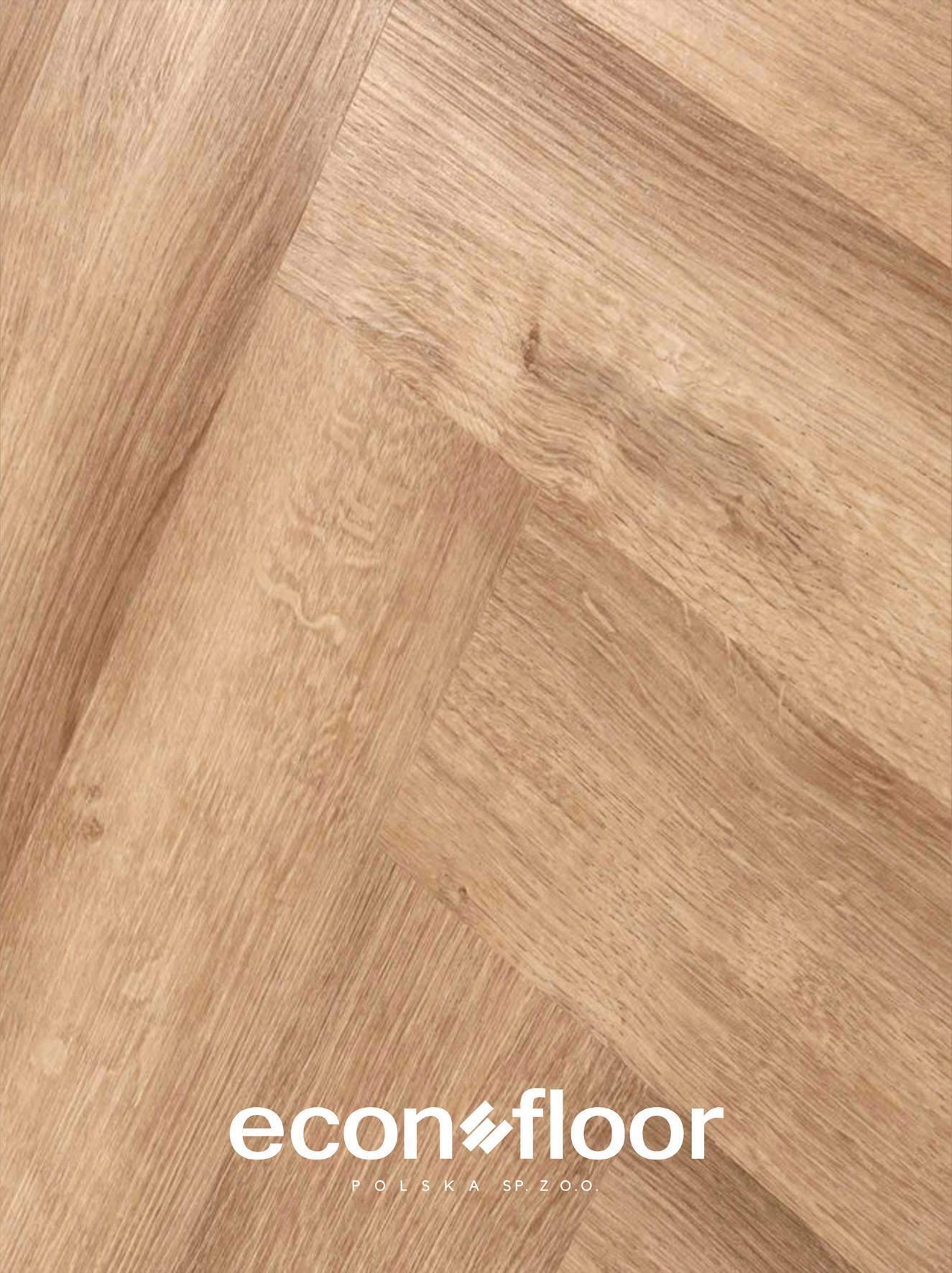 VINYLBODEN Econfloor HERRINGBONE 55 ONTANO NATUR  per  m² - Naturfarben, Basics, Kunststoff/Stein (61/12,6/0,57cm)