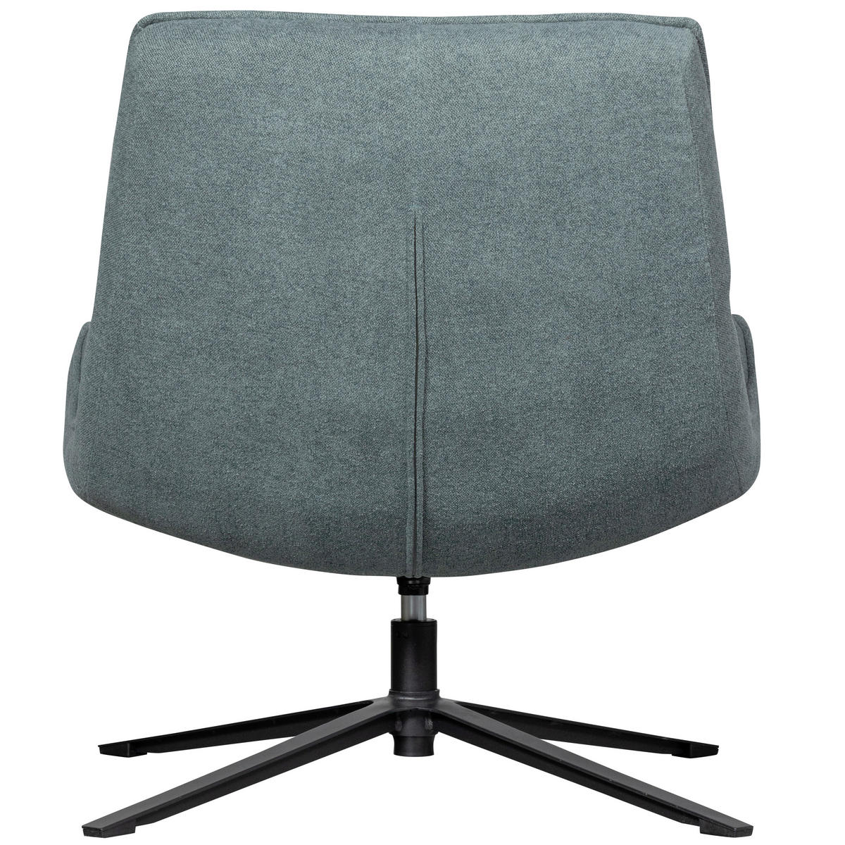 SESSEL in Webstoff Blau  - Blau/Schwarz, Design, Textil/Metall (74/84/86cm) - Livetastic