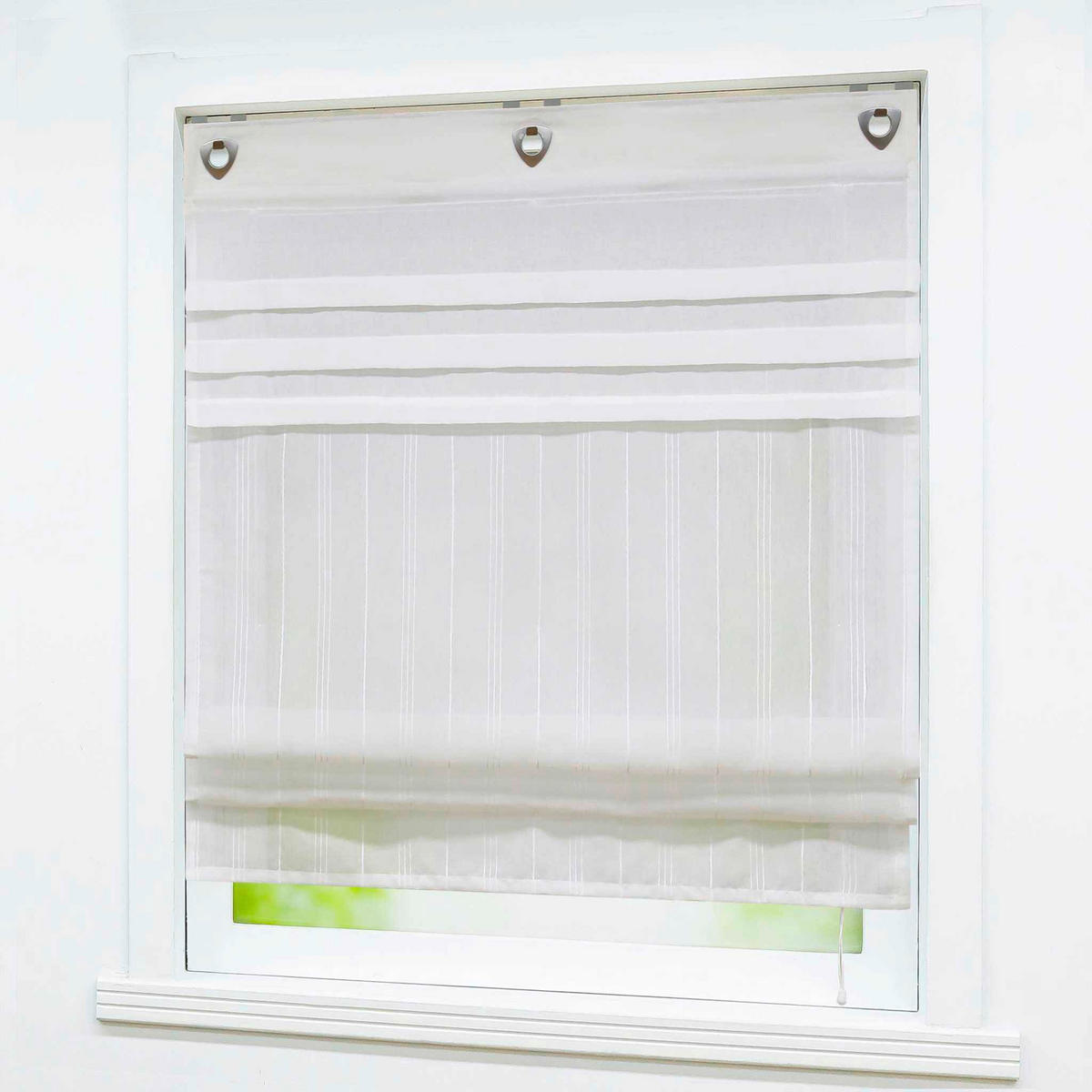 FALTROLLO  transparent  120/140 cm    - Weiß, Basics, Textil (120/140cm) - Joyswahl
