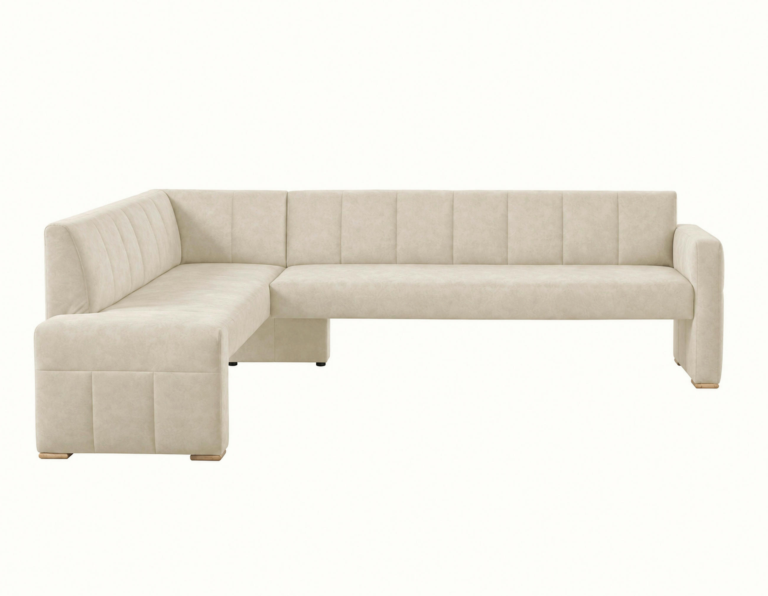 UGAONA KLUPA  boja peska   - boja hrasta/boja peska, Moderno, drvo/tekstil (265/199cm) - Livetastic
