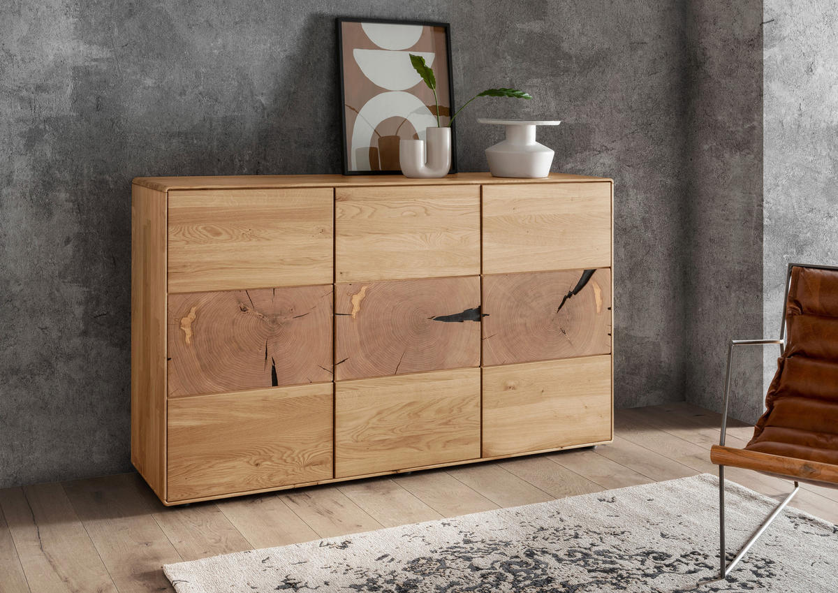 SIDEBOARD  150/89/40 cm  - Wildeiche, Basics, Holz (150/89/40cm) - Livetastic