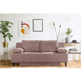 SCHLAFSOFA  in Cord Rosa  - Schwarz/Rosa, MODERN, Textil/Metall (197/92/88cm) - Novel