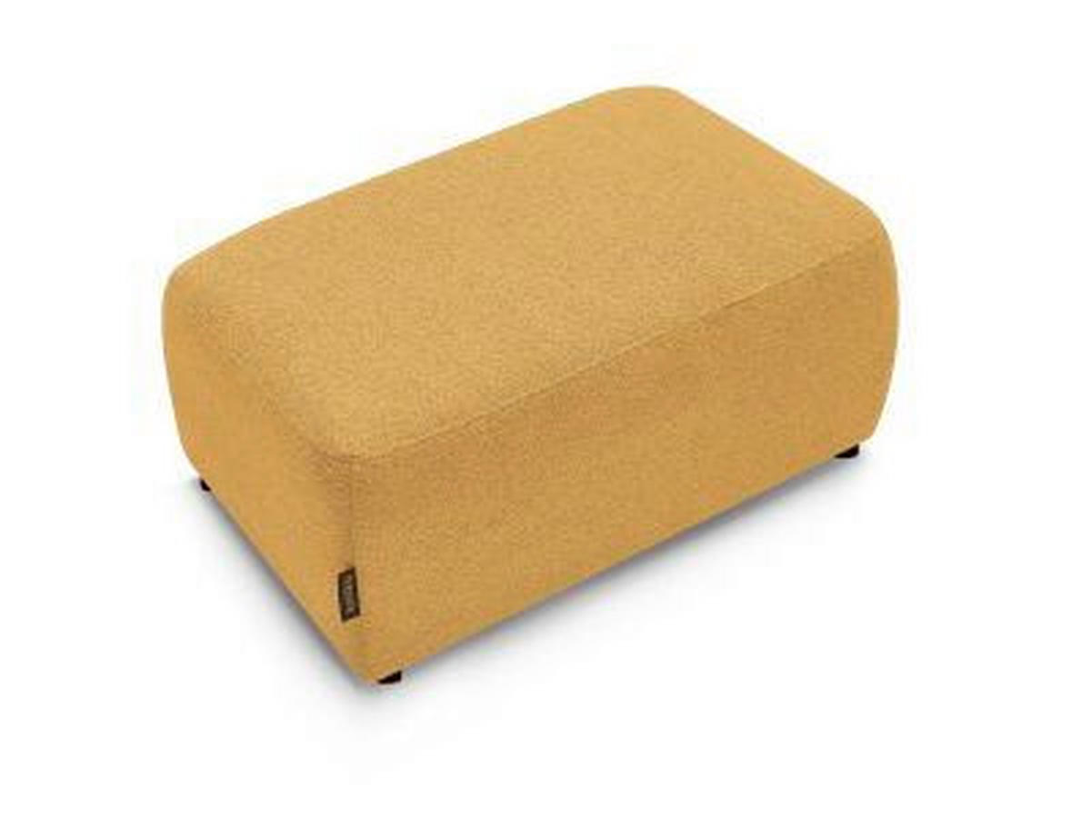 HOCKER ATILLA Flachgewebe Gelb  - Gelb/Schwarz, MODERN, Kunststoff/Textil (92/44/48cm)