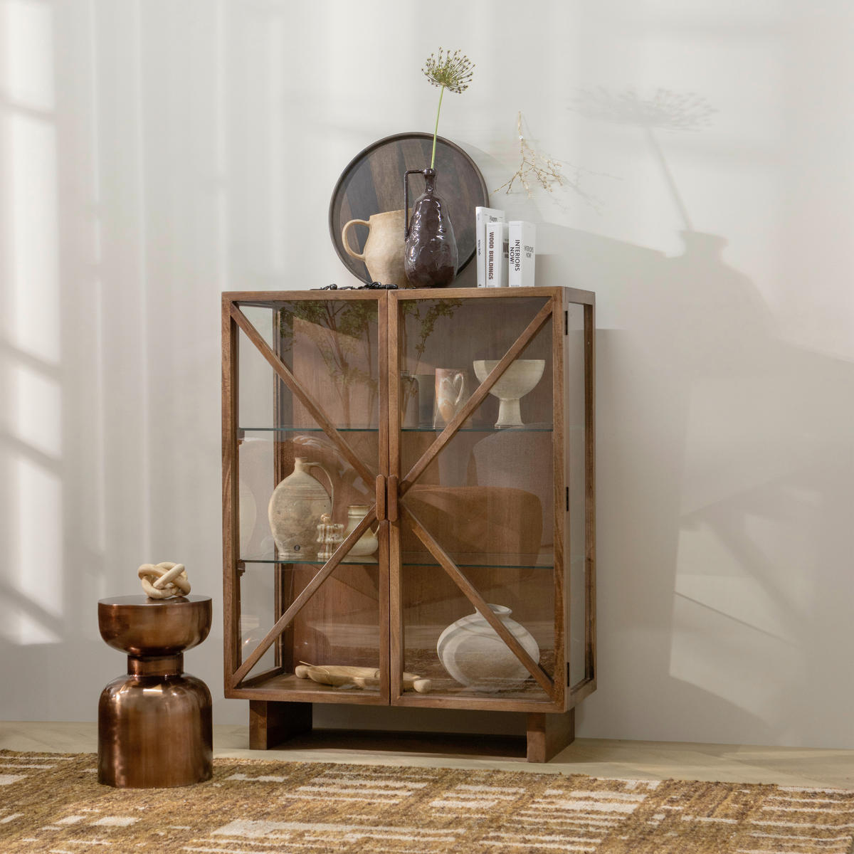 BEISTELLTISCH 30/30/47 cm Frits Bronzefarben rund  - Bronzefarben, Design, Metall (30/30/47cm) - Livetastic