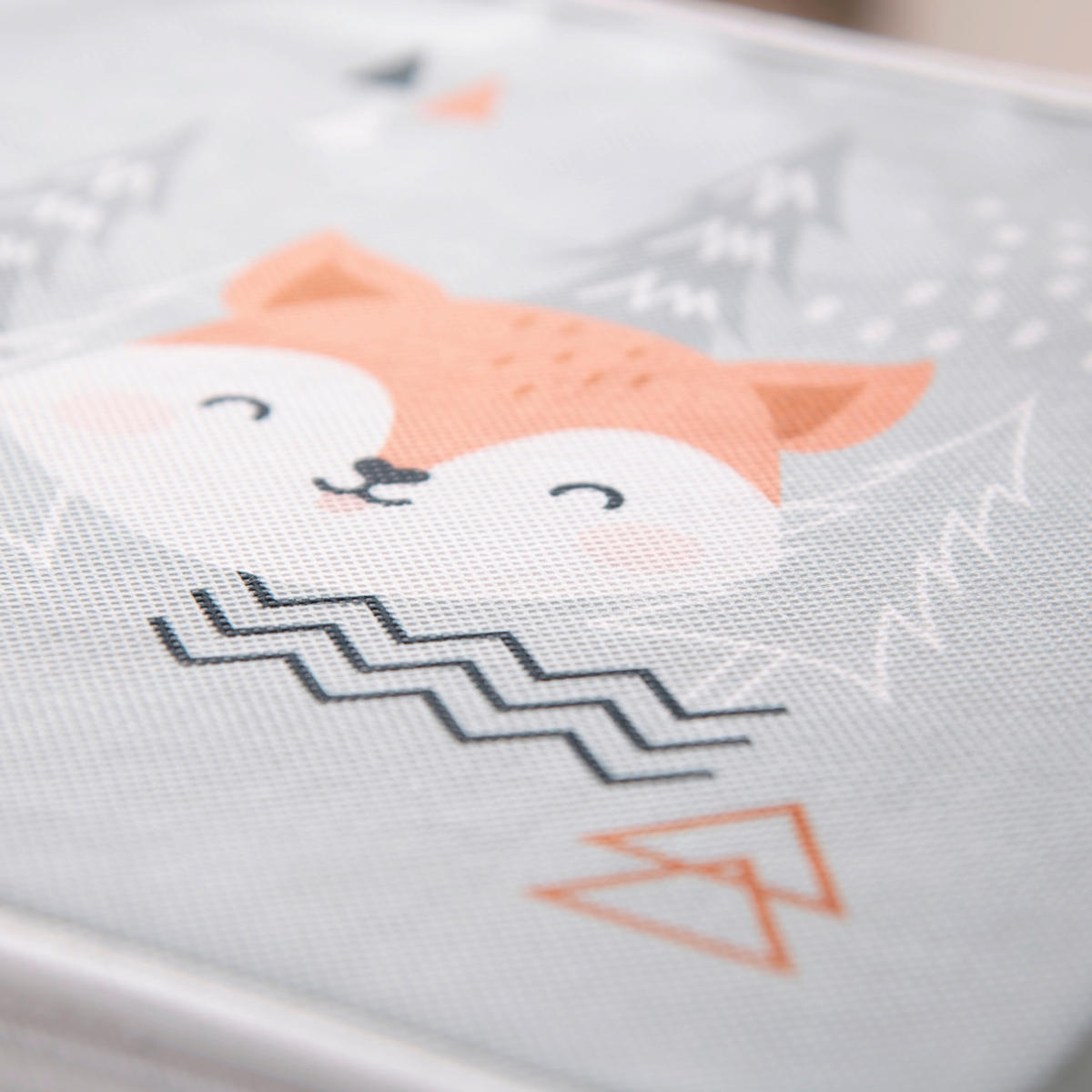 AUFBEWAHRUNGSBOX NORDIC FOREST  - Salbeigrün, Basics, Textil (30/30/30cm) - Herding