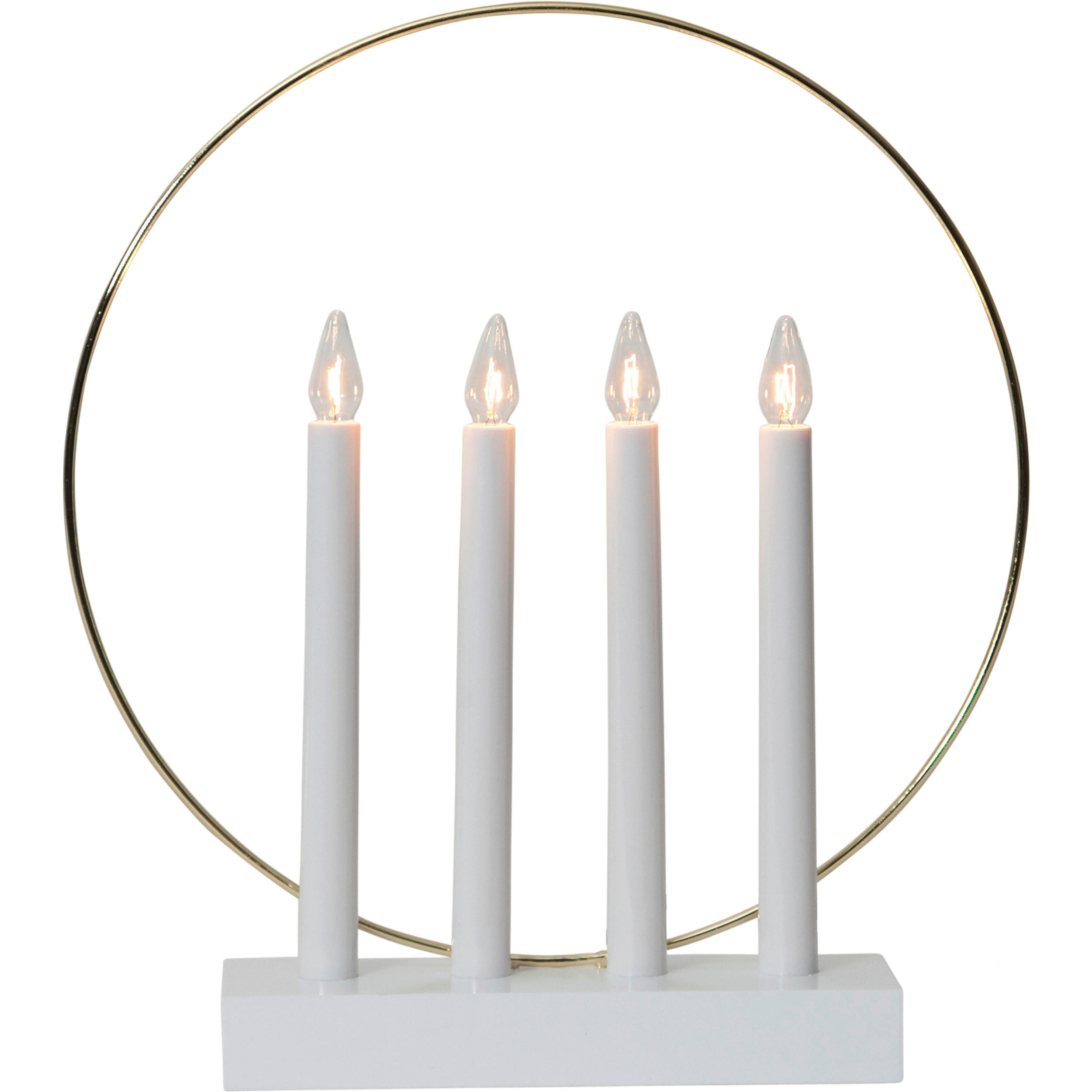 LED-DEKOLEUCHTE  - Messingfarben/Weiß, Basics, Holz/Kunststoff (32/7,5/35cm) - Eglo