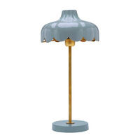 TISCHLEUCHTE 24/50 cm   - Jadegrün/Graublau, LIFESTYLE, Metall (24/50cm)