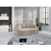 2,5-SITZER in Samt Sandfarben  - Sandfarben/Schwarz, Modern, Kunststoff/Textil (196/88/107cm) - Sit & More