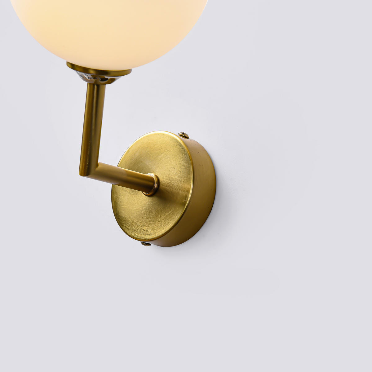 WANDLEUCHTE - Goldfarben, Konventionell, Glas (21.5/12/18cm)