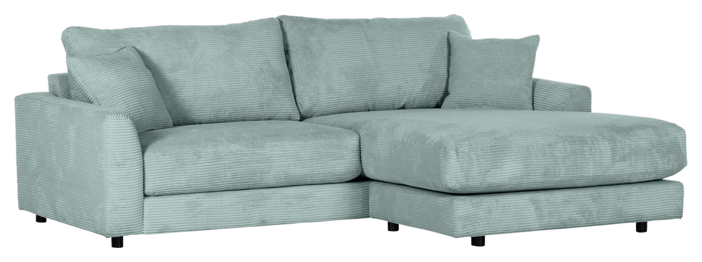 ECKSOFA Hellblau Cord 