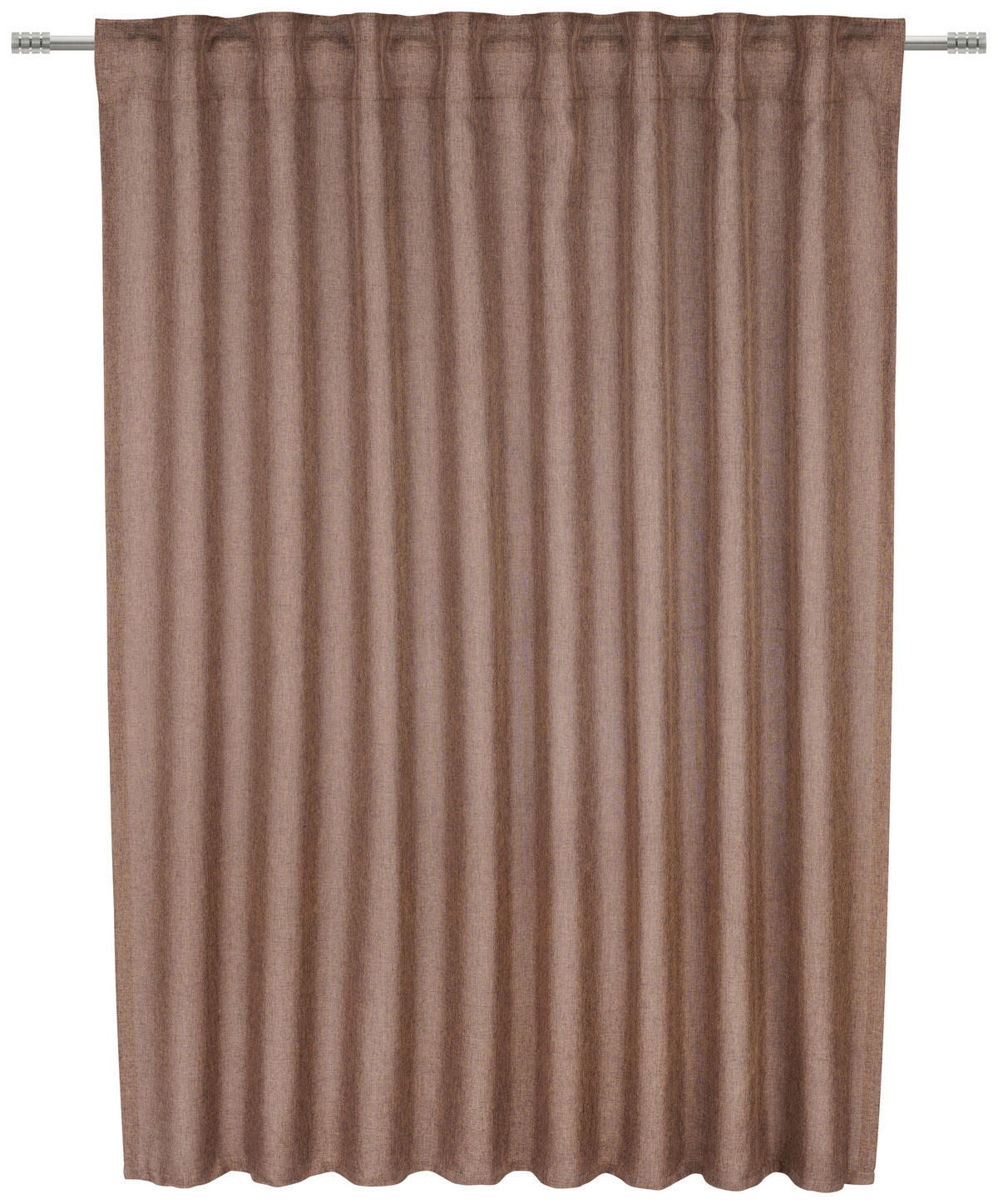 HOTOVÝ ZÁVES, 135/145 cm - hnedá, Basics, textil (135/145cm) - Boxxx