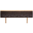 KOPFTEIL 97/44/2,5 cm  - Eichefarben/Braun, Natur, Holz/Textil (97/44/2,5cm) - Linea Natura