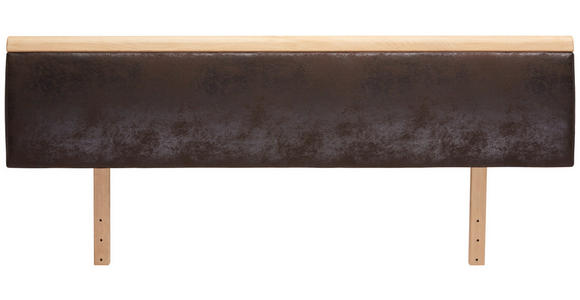KOPFTEIL 97/44/2,5 cm  - Eichefarben/Braun, Natur, Holz/Textil (97/44/2,5cm) - Linea Natura