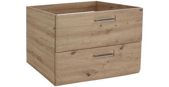 Waschtischunterschrank mit Soft-Close Avensis, B: 75cm - Eichefarben, MODERN, Holzwerkstoff (75/53/45cm) - Luca Bessoni