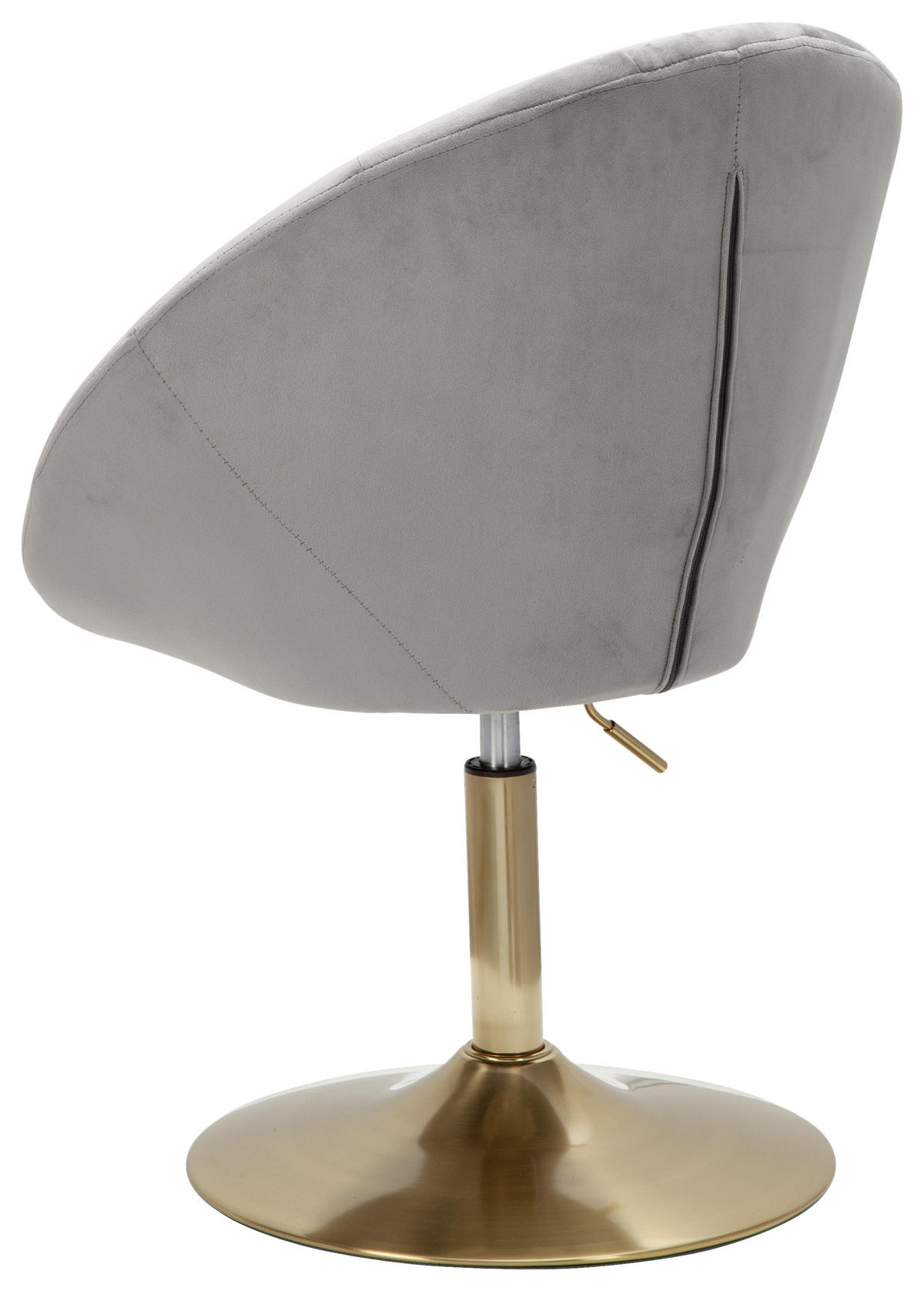STUHL  in Samt  - Goldfarben/Grau, Konventionell (67/100/62cm) - MID.YOU