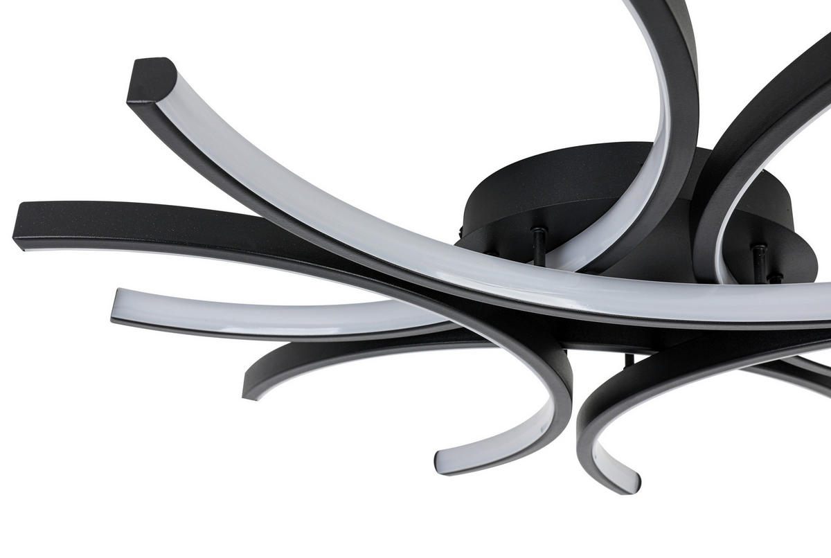 Plafonieră Cu Led 36 W  99,9/118 cm    - negru, Design, plastic/metal (99,9/118cm) - Novel