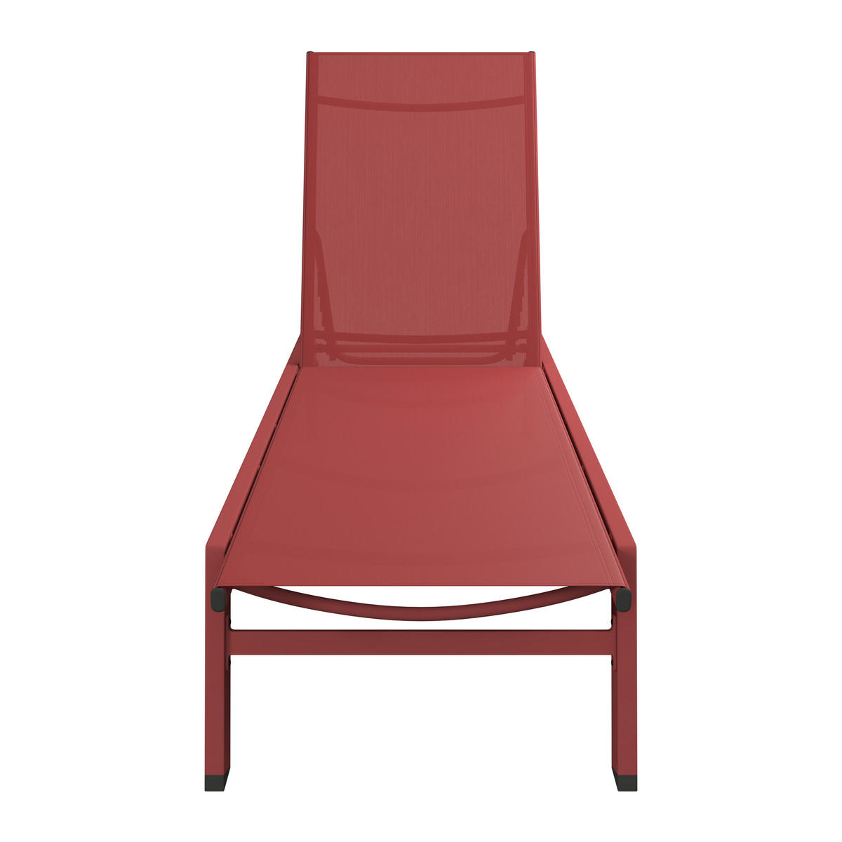 SONNENLIEGE 55/92/164 cm  - Rot, Design, Textil/Metall (55/92/164cm) - Ambia Garden