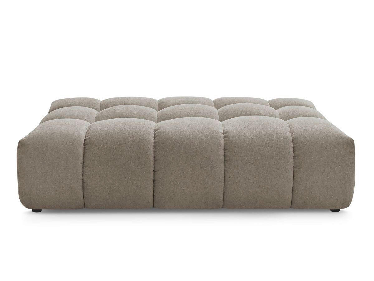 HOCKER EVEREST Struktur Taupe  - Taupe/Schwarz, MODERN, Kunststoff/Textil (166/100/40cm)