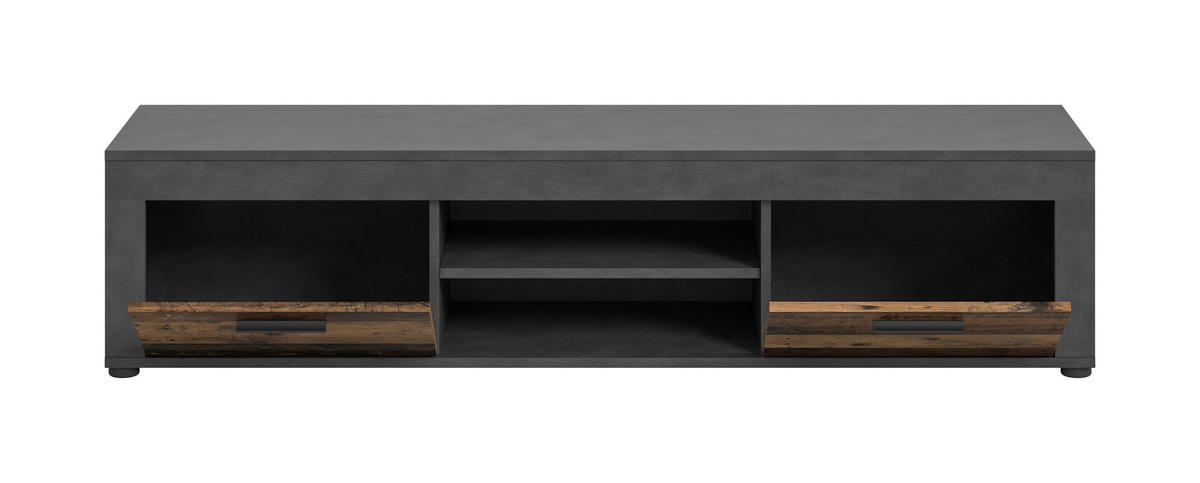 TV-BÄNK 160/37/40 cm  - svart/antracit, Design, trämaterial/plast (160/37/40cm) - MID.YOU