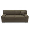 3-SITZER-SOFA in Webstoff Graubraun  - Wengefarben/Graubraun, Design, Holz/Textil (212/74/85cm) - MID.YOU