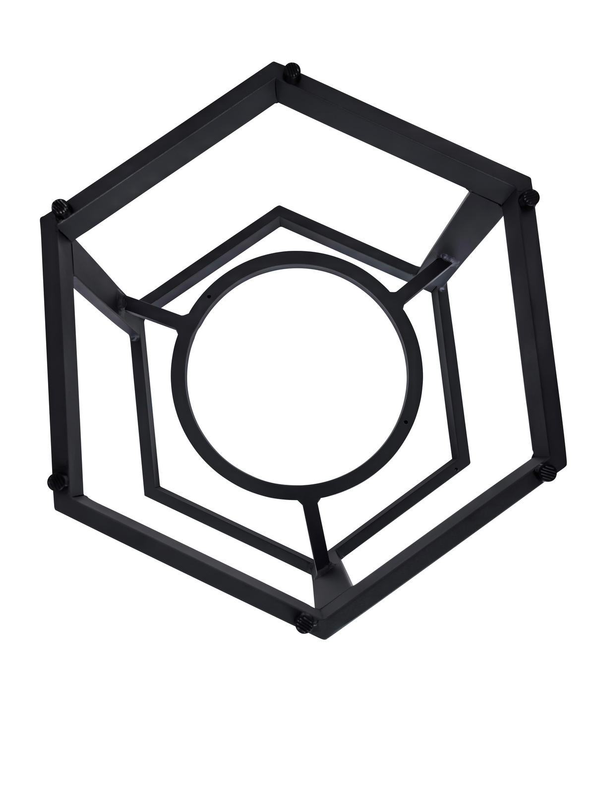 HOCKER Webstoff Anthrazit, Grau  - Anthrazit/Schwarz, Design, Kunststoff/Textil (48/47,5/41,5cm) - Ambia Garden