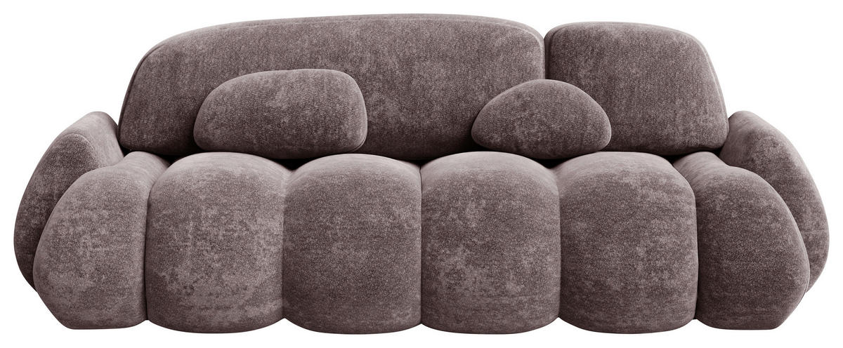 SCHLAFSOFA Bordeaux  - Bordeaux/Schwarz, Design, Kunststoff/Textil (270/103/113cm) - MID.YOU