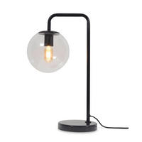 STOLNÍ LAMPA, nástěnný stmívač, 32/20/53 cm - černá/průhledné, Trend, sklo (32/20/53cm) - It's about Romi
