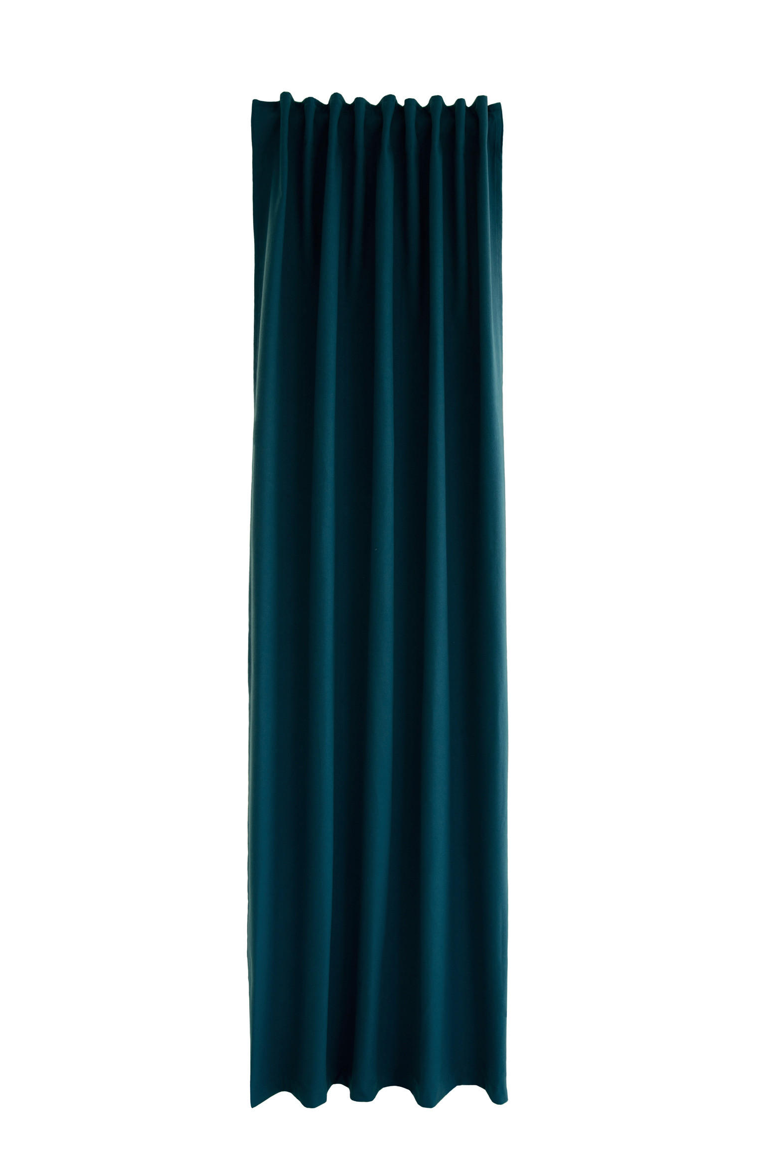 WÄRMESCHUTZVORHANG blickdicht 140/245 cm - Blau, Basics, Textil (140/245cm)