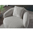 COCKTAILSESSEL Chenille Grau    - Schwarz/Grau, LIFESTYLE, Textil/Metall (101/79/96cm) - Xora