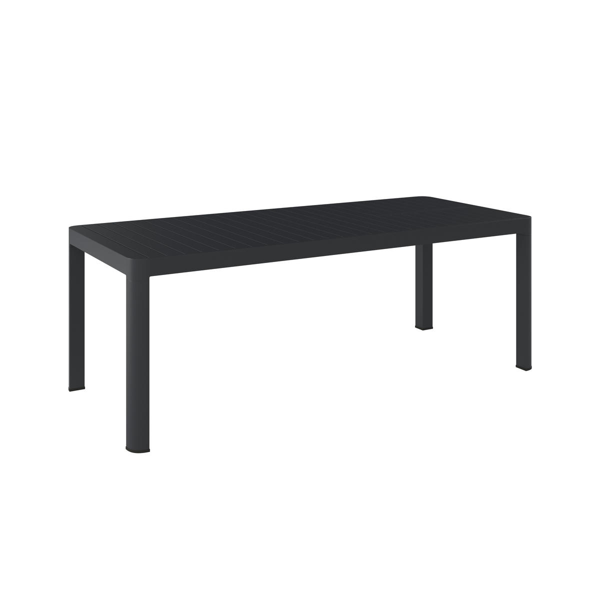 ZÁHRADNÝ STÔL, kov, 150-210/90/75 cm - antracitová, Modern, kov (150-210/90/75cm) - Ambia Garden