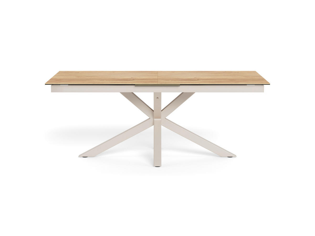 ESSTISCH in Metall, Glas, Keramik 240/76/100 cm  - Eichefarben/Grau, MODERN, Glas/Keramik (240/76/100cm) - MID.YOU