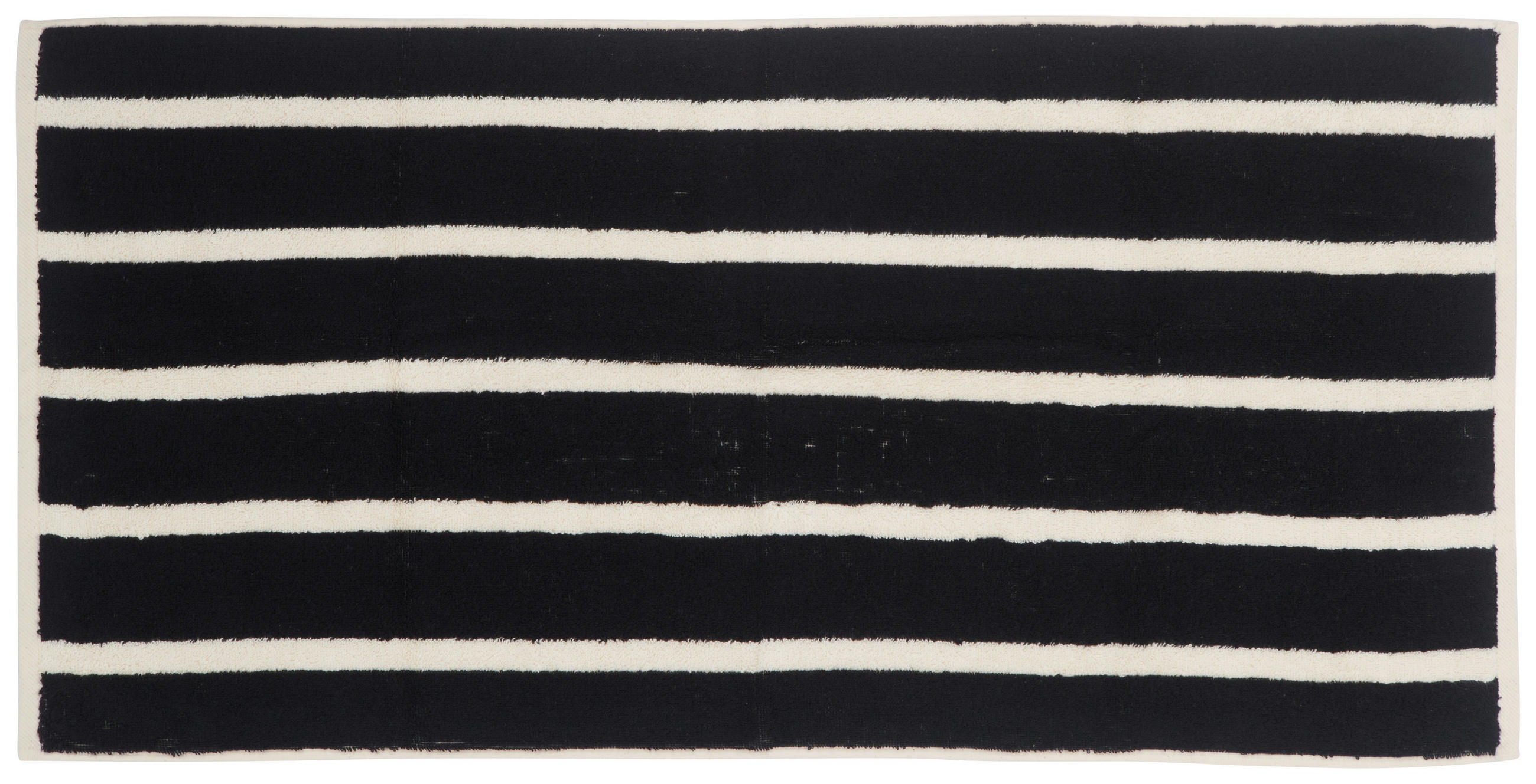 RUČNÍK, 50/100 cm, černá, ecru - černá/ecru, Konvenční, textil (50/100cm) - Dieter Knoll