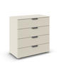 KOMMODE  in 80/81/42 cm  - Chromfarben/Champagner, Design, Holzwerkstoff/Metall (80/81/42cm) - Carryhome