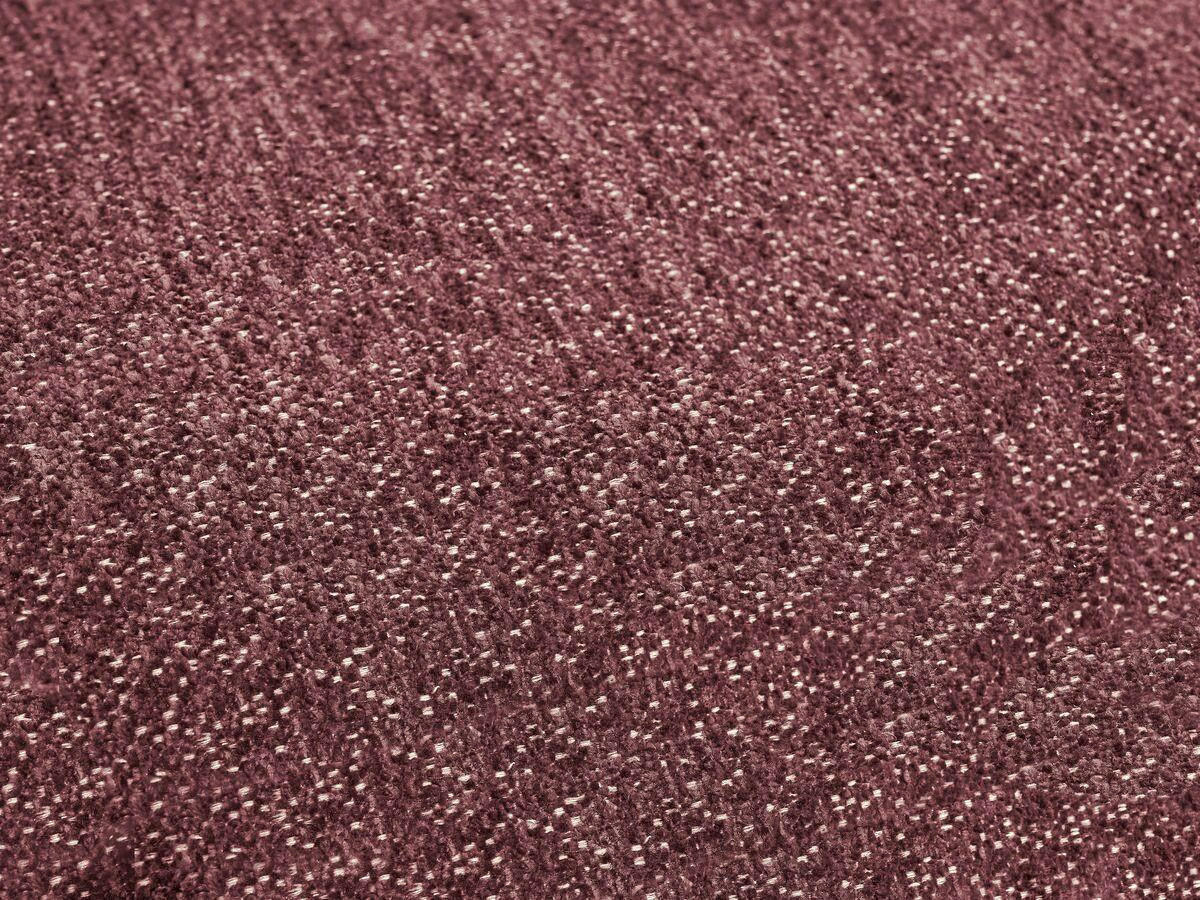 ECKSOFA Ottomane links  EVEREST Rot Flachgewebe  - Rot/Schwarz, MODERN, Kunststoff/Textil (210/352cm) - Livetastic