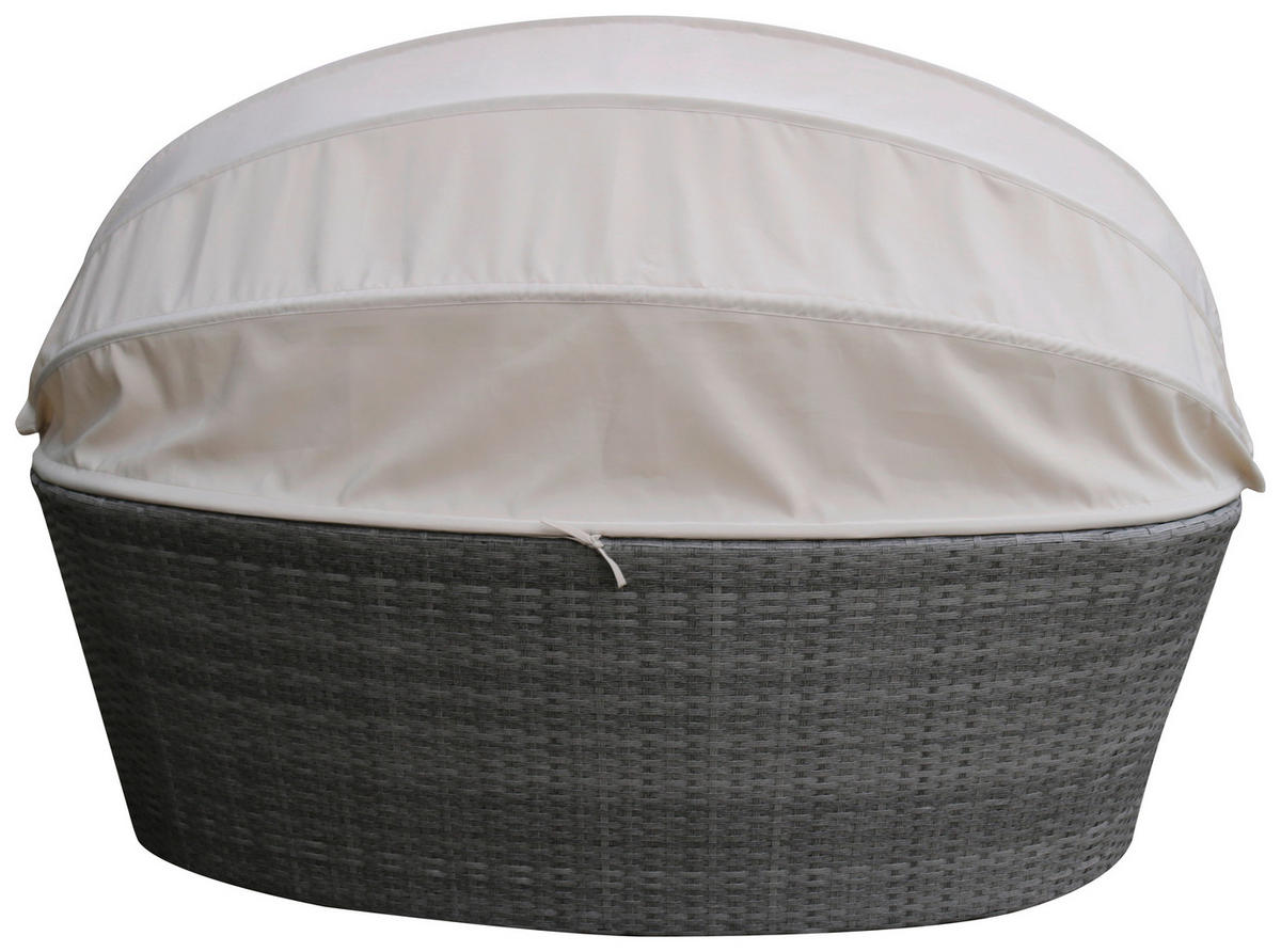 Pat terasă 220/154/140 cm  - maro deschis, Konventionell, plastic/metal (220/154/140cm) - Ambia Garden