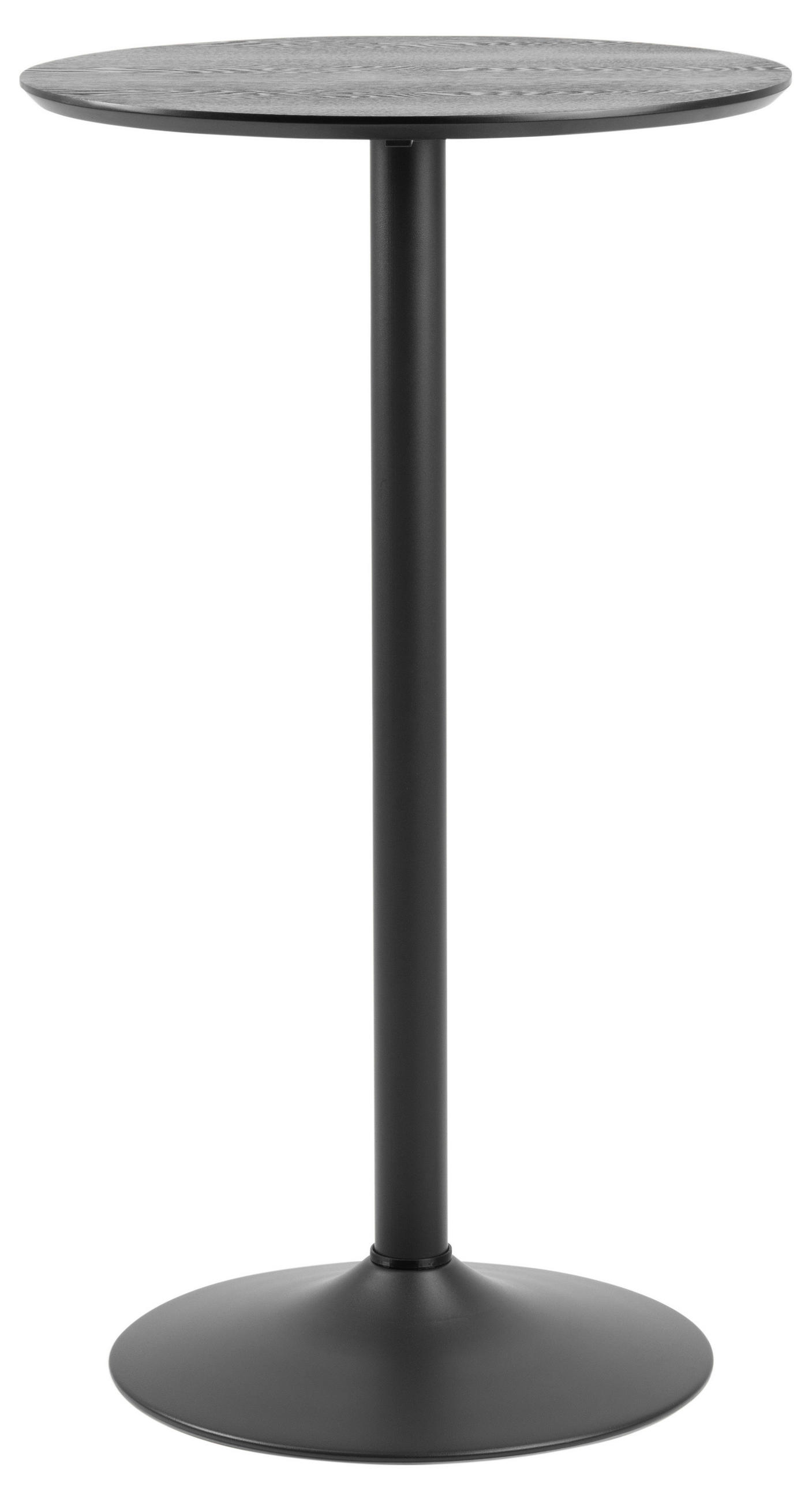 Carryhome Bartisch Schwarz, Esche 60x105x60 cm