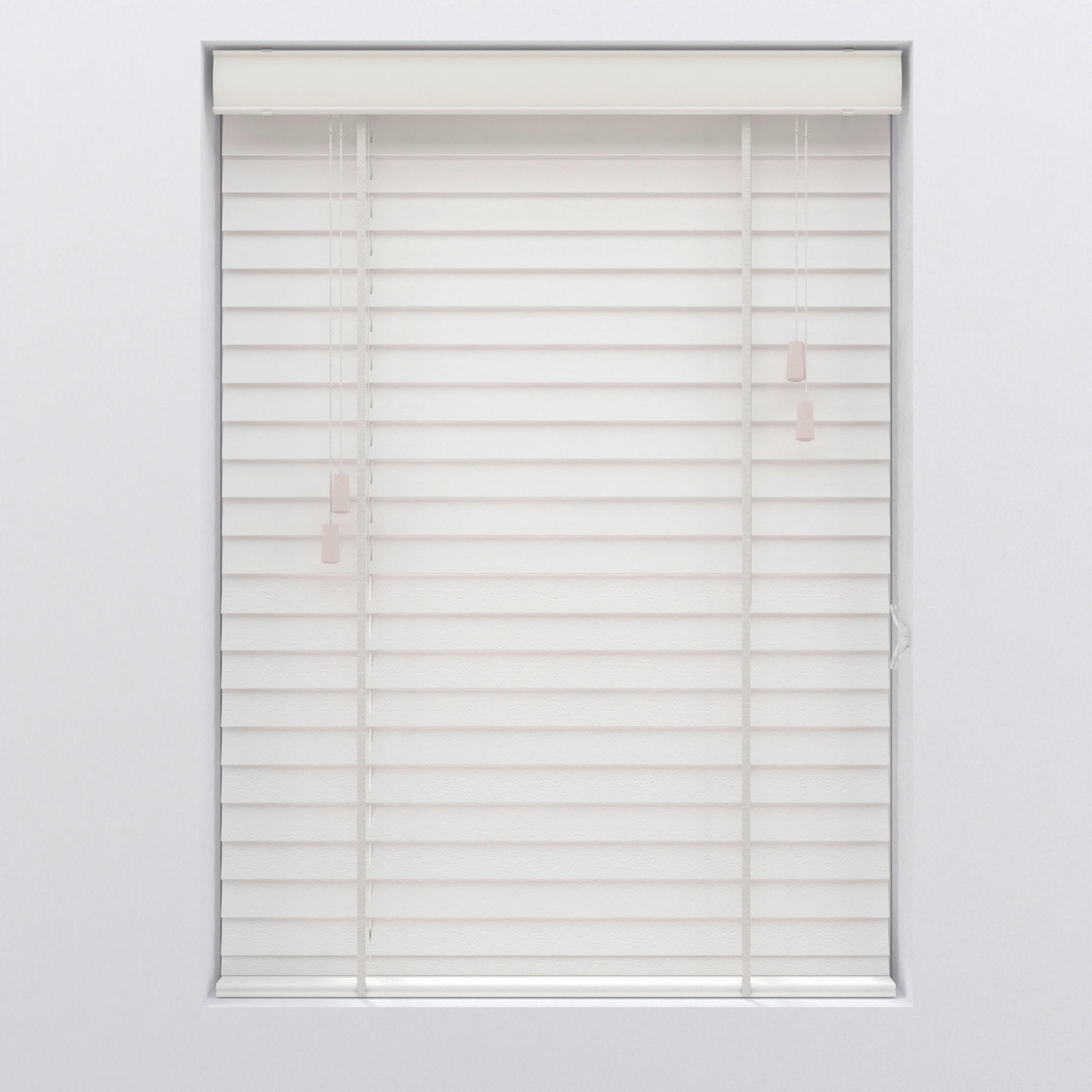 JALOUSIE  halbtransparent  60/130 cm    - Weiß, Natur, Holz (60/130cm)