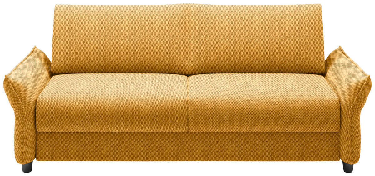 SCHLAFSOFA in Textil Currygelb  - Currygelb/Schwarz, Konventionell, Kunststoff/Textil (198/82/106cm) - Ti'me