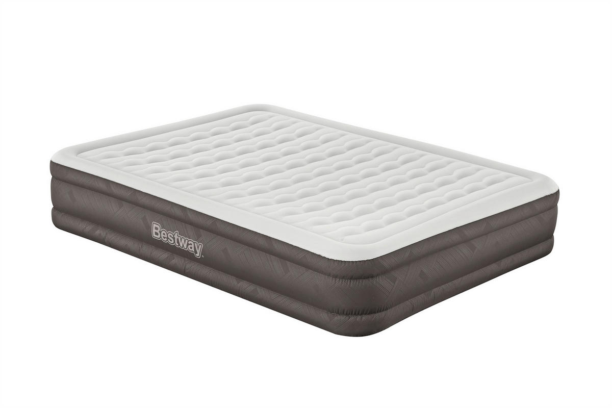 LUFTBETT   203/152/36 cm Grau, Dunkelgrau  - Dunkelgrau/Grau, KONVENTIONELL, Kunststoff (203/152/36cm) - Bestway