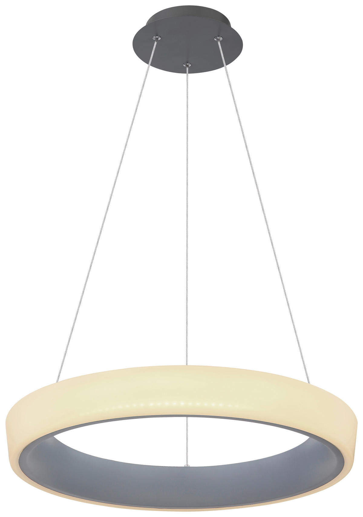 VISEČA LED-SVETILKA  Tabano 36 W//3000-6000 K/230 V/ - opal/antracit, Basics, kovina/umetna masa (50/120cm) - Globo