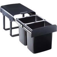 EINBAUABFALLSAMMLER 32 l  Kunststoff  - Schwarz, Basics, Kunststoff (35,5/36,5/47,3-91cm) - HKT