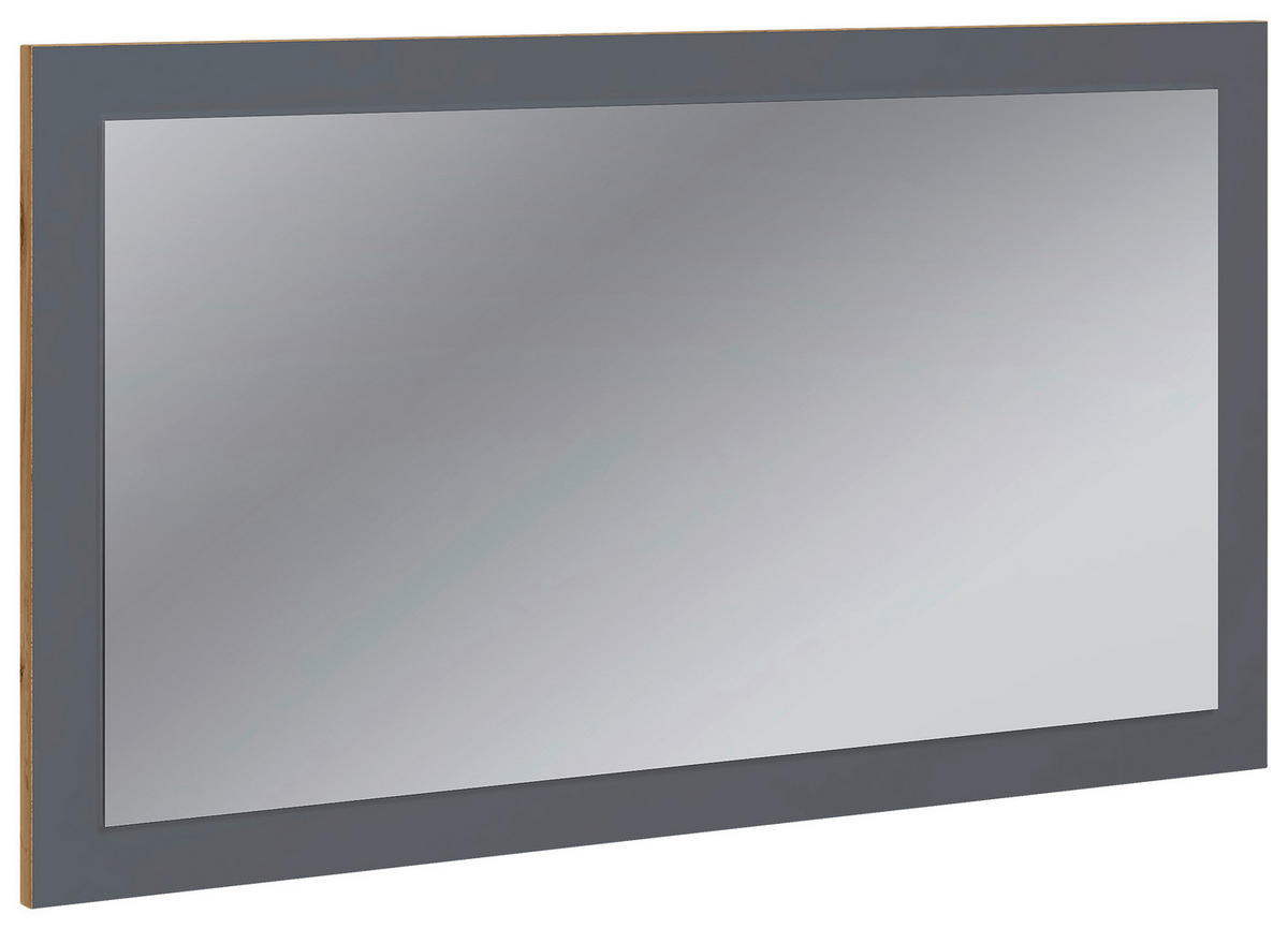WANDSPIEGEL 80/45/2 cm  - Honigeiche/Anthrazit, Design, Glas/Holzwerkstoff (80/45/2cm) - MID.YOU