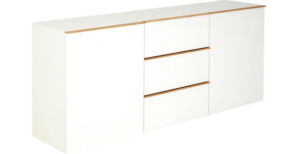 SIDEBOARD 195/81/44 cm - Eichefarben/Schwarz, Design, Holzwerkstoff/Kunststoff (195/81/44cm) - Dieter Knoll